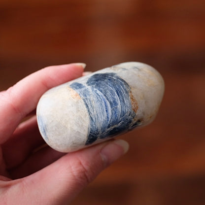 Kyanite in Quartz Freeform | Polished Blue Kyanite