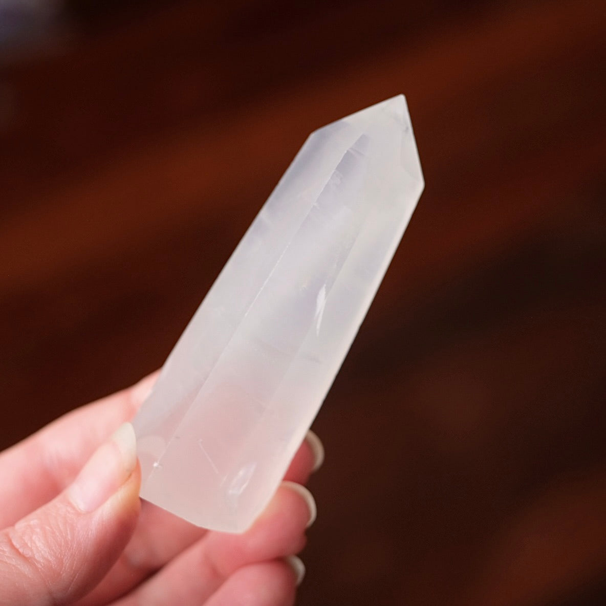 Girasol Quartz Point | Milky Moon Quartz Tower