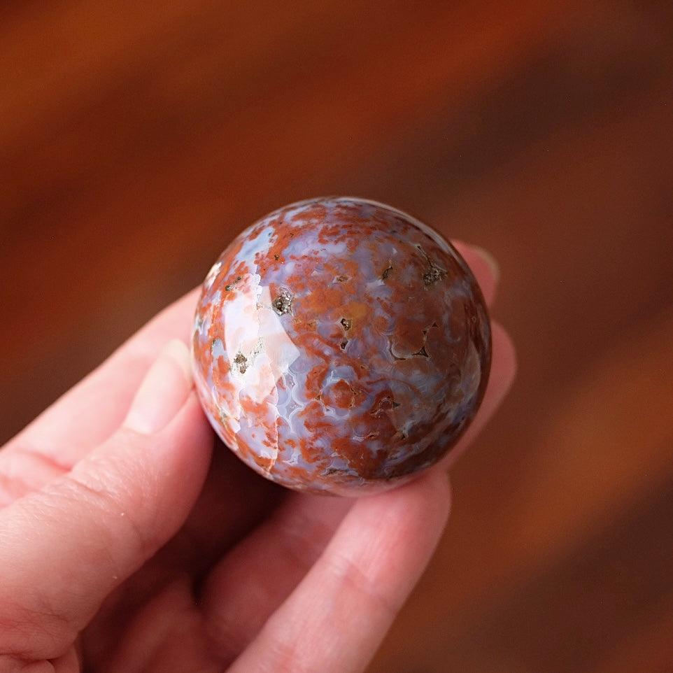 Ocean Jasper Sphere | Colourful Ocean Jasper Crystal Sphere
