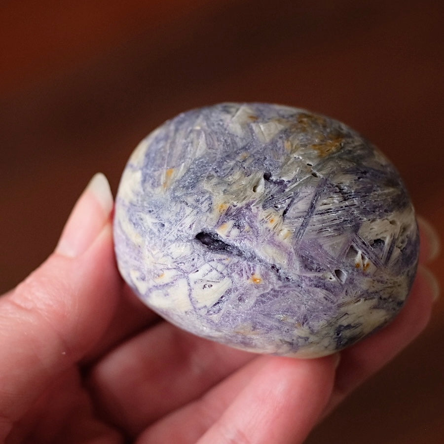 Opalized Sagenitic Fluorite Palm | Crystal Palmstone