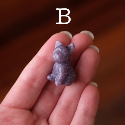 French Bulldog Crystal Carvings | Mini Crystal Dog
