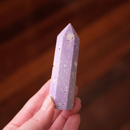 Phosphosiderite Point | Pink Phosphosiderite Crystal Point