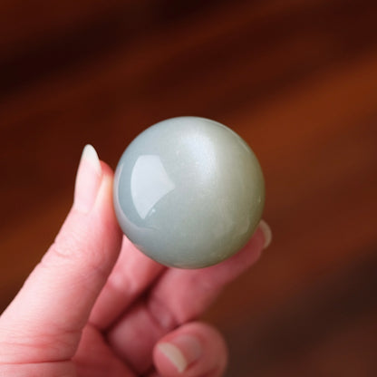 Sage Moonstone Sphere | Green Moonstone Crystal Sphere