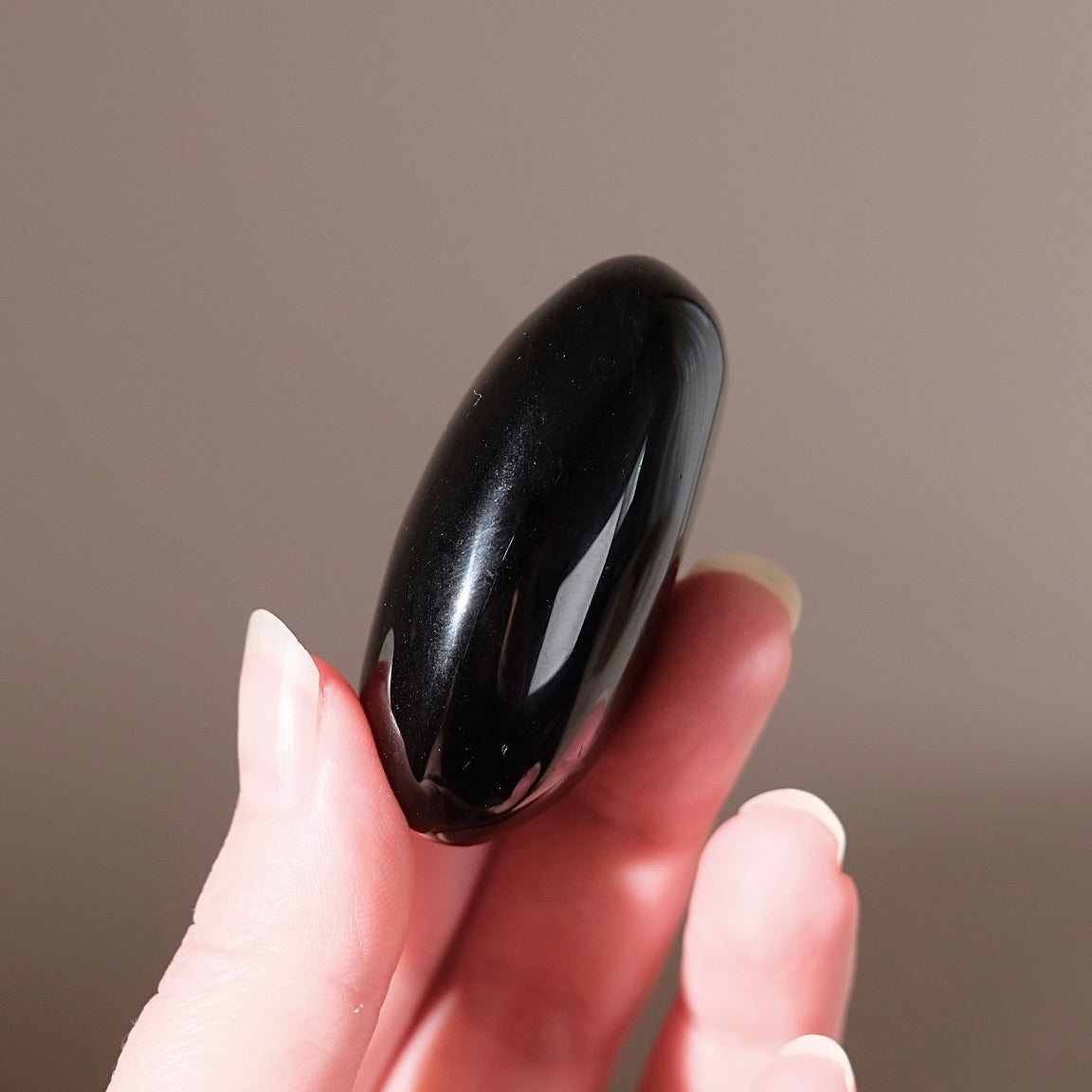 Rainbow Obsidian Palm | Velvet Obsidian Crystal Palmstone