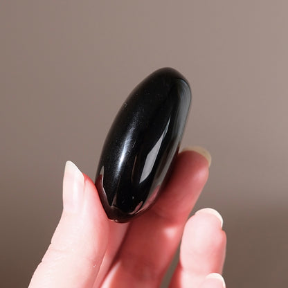 Rainbow Obsidian Palm | Velvet Obsidian Crystal Palmstone