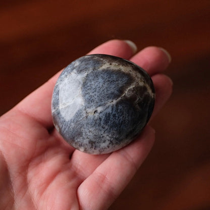 Merlinite Palm Stone | Dendritic Opal Palmstone