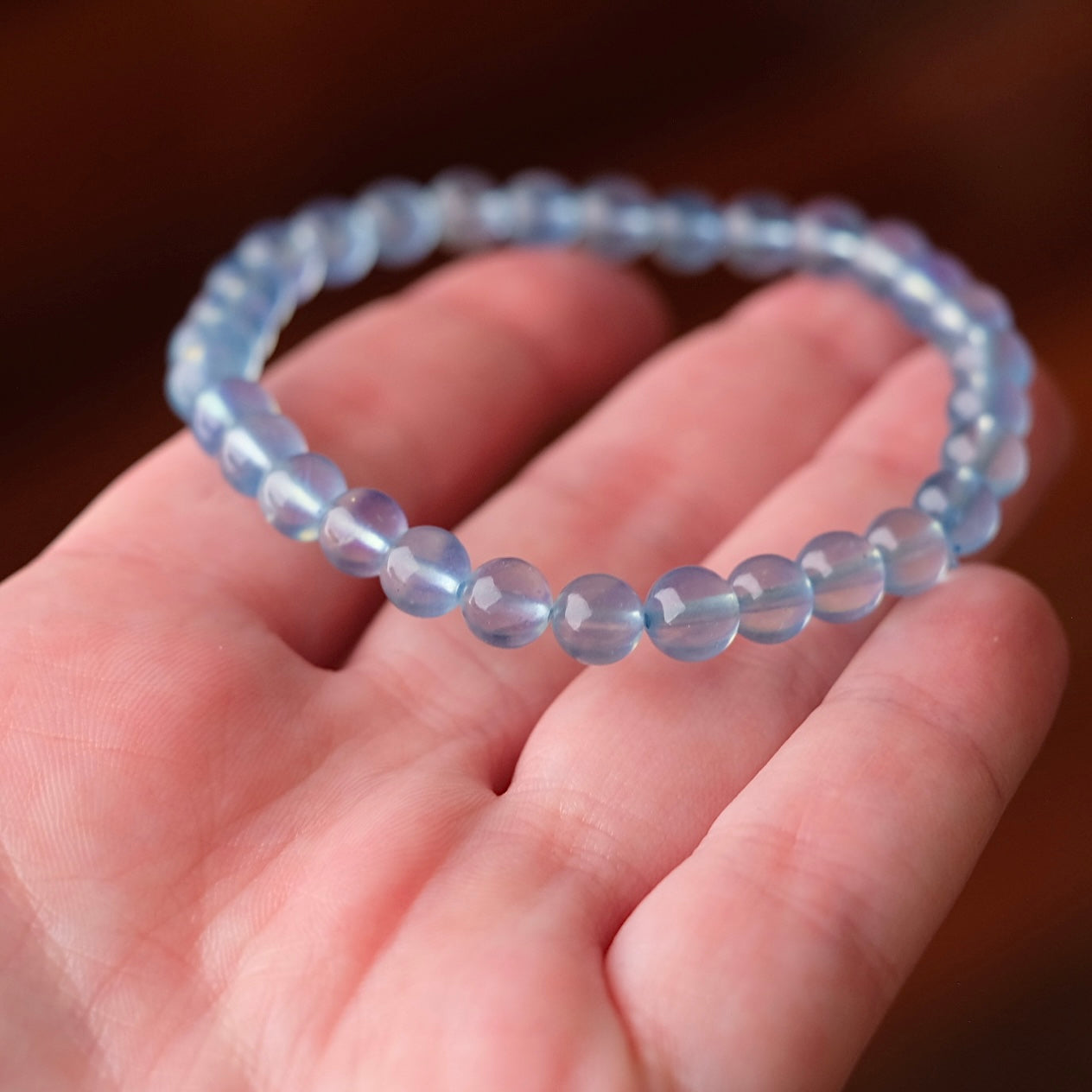 Aquamarine Bracelet | Blue Aquamarine Crystal Bracelet