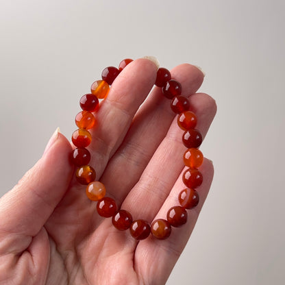 Carnelian Bracelet | Crystal Stretch Bracelet