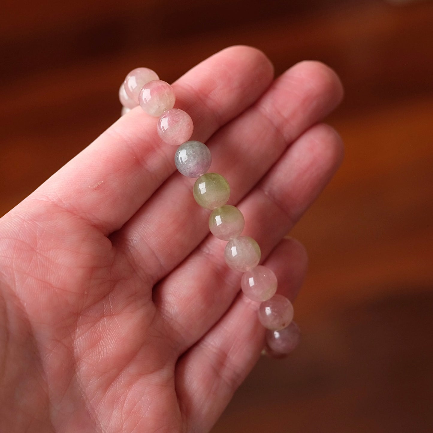 Watermelon Tourmaline Bracelet | Pastel Candy Tourmaline