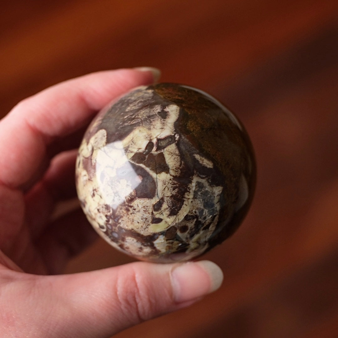 Volcanic Rhyolite Sphere | Rhyolite Crystal Sphere