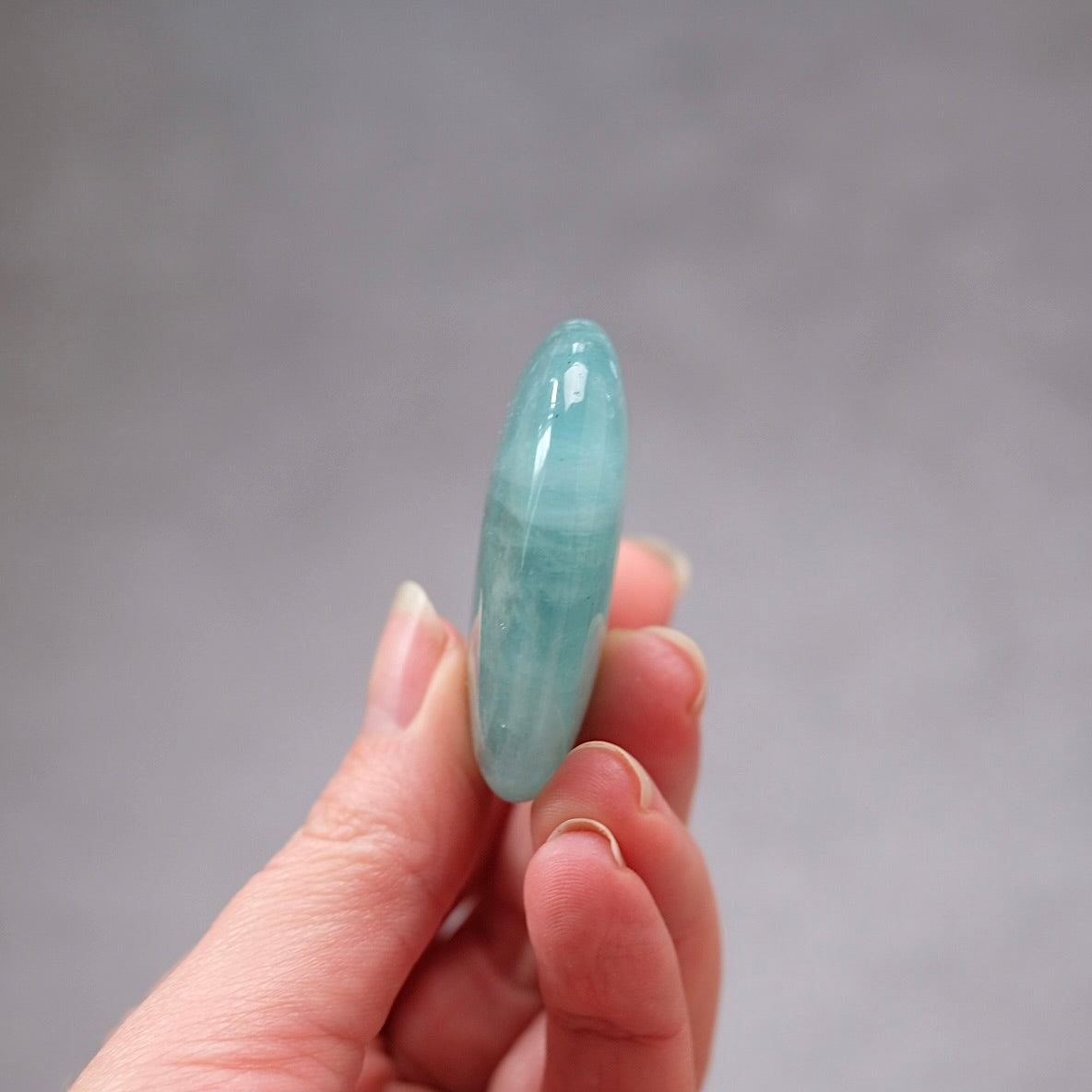 Aquamarine Heart | Blue Aquamarine Crystal Heart