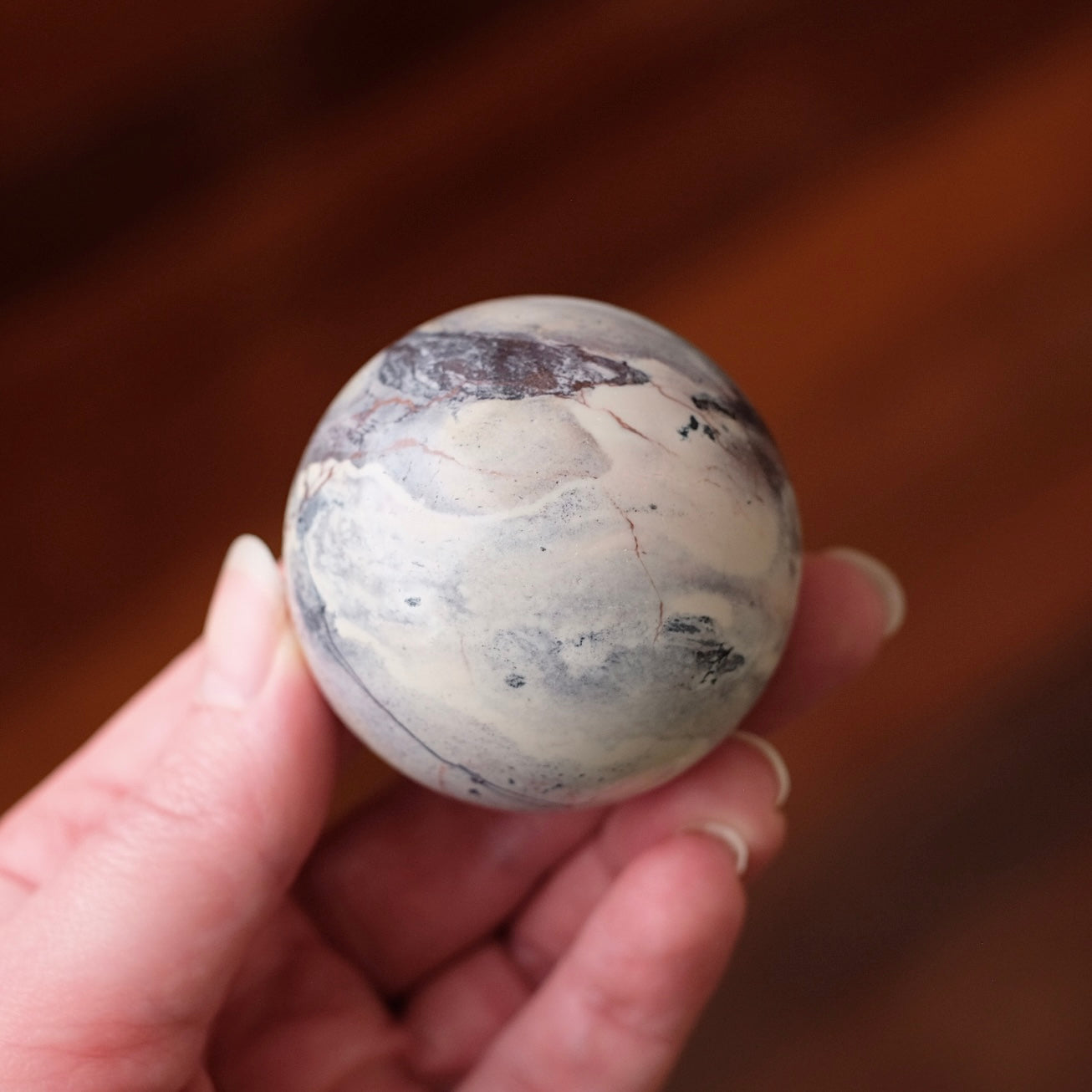 Porcelain Jasper Sphere | Rare Jasper Crystal Sphere