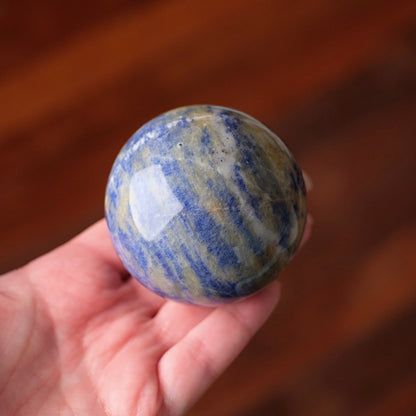 Rare Sodalite + Cancrinite Sphere | Sodalite Crystal Sphere