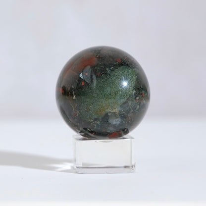 African Bloodstone Sphere | Seftonite Bloodstone Crystal Sphere