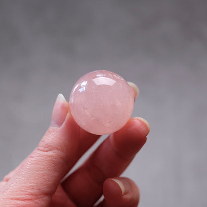 Rose Quartz Sphere | Pink Rose Quartz Crystal Sphere