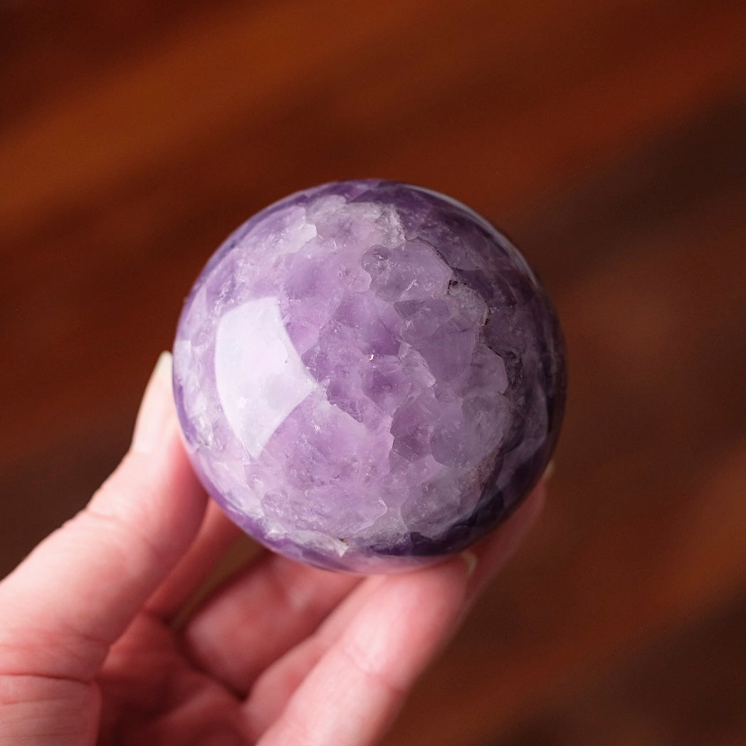 Amethyst Crazy Lace Agate Sphere | Amethyst Lace Agate Crystal Sphere