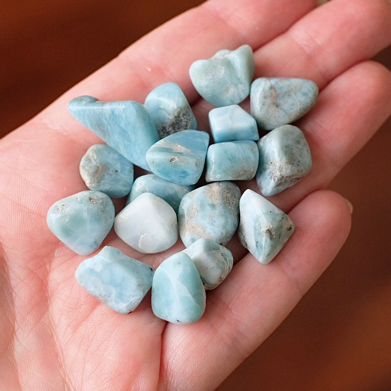 Larimar Crystal Pebbles | High Quality Larimar Chips