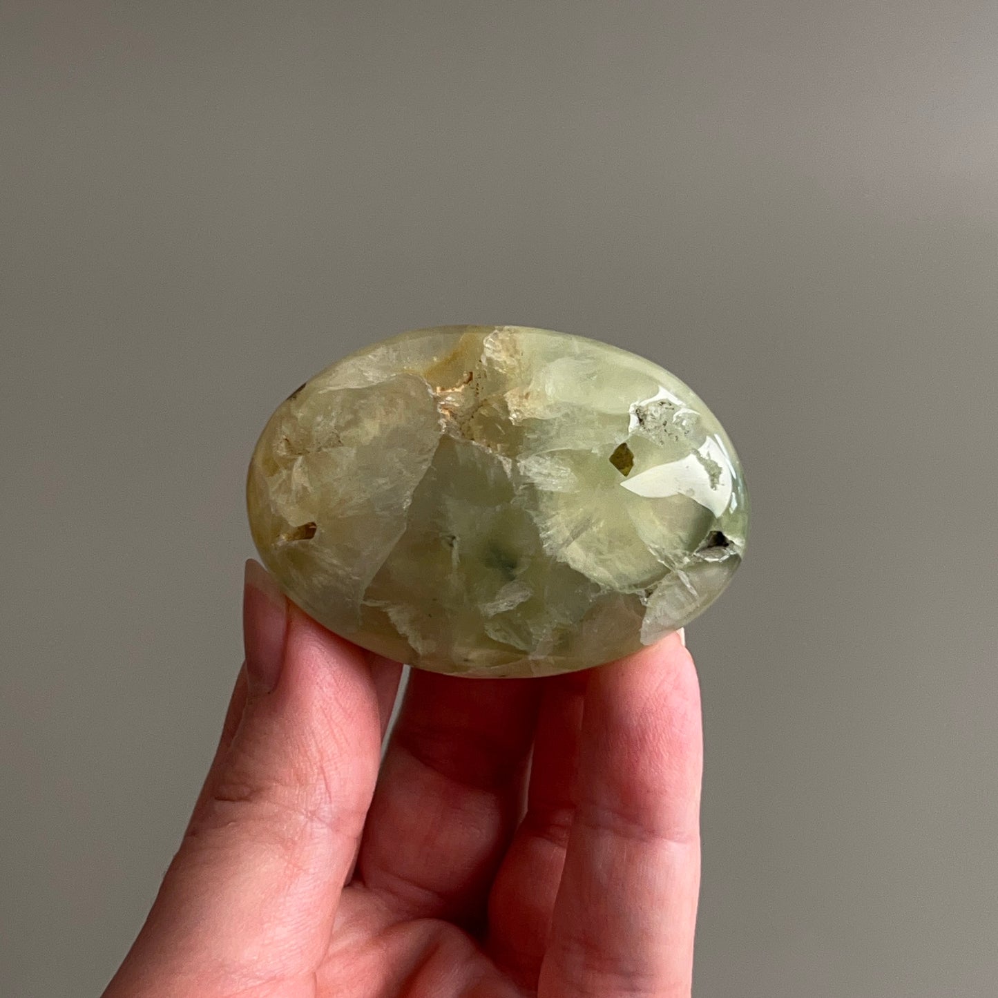 Prehnite Palm | Prehnite Crystal Palm