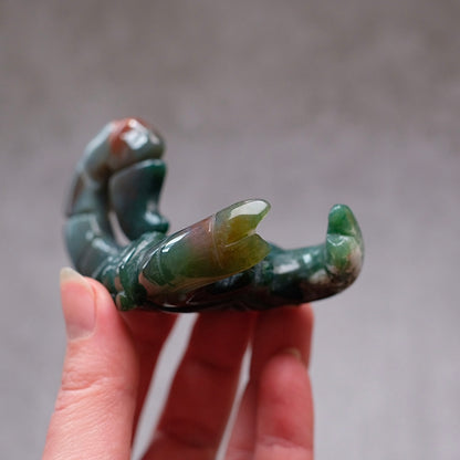 Bloodstone Scorpion Carving | Jasper Crystal Carving