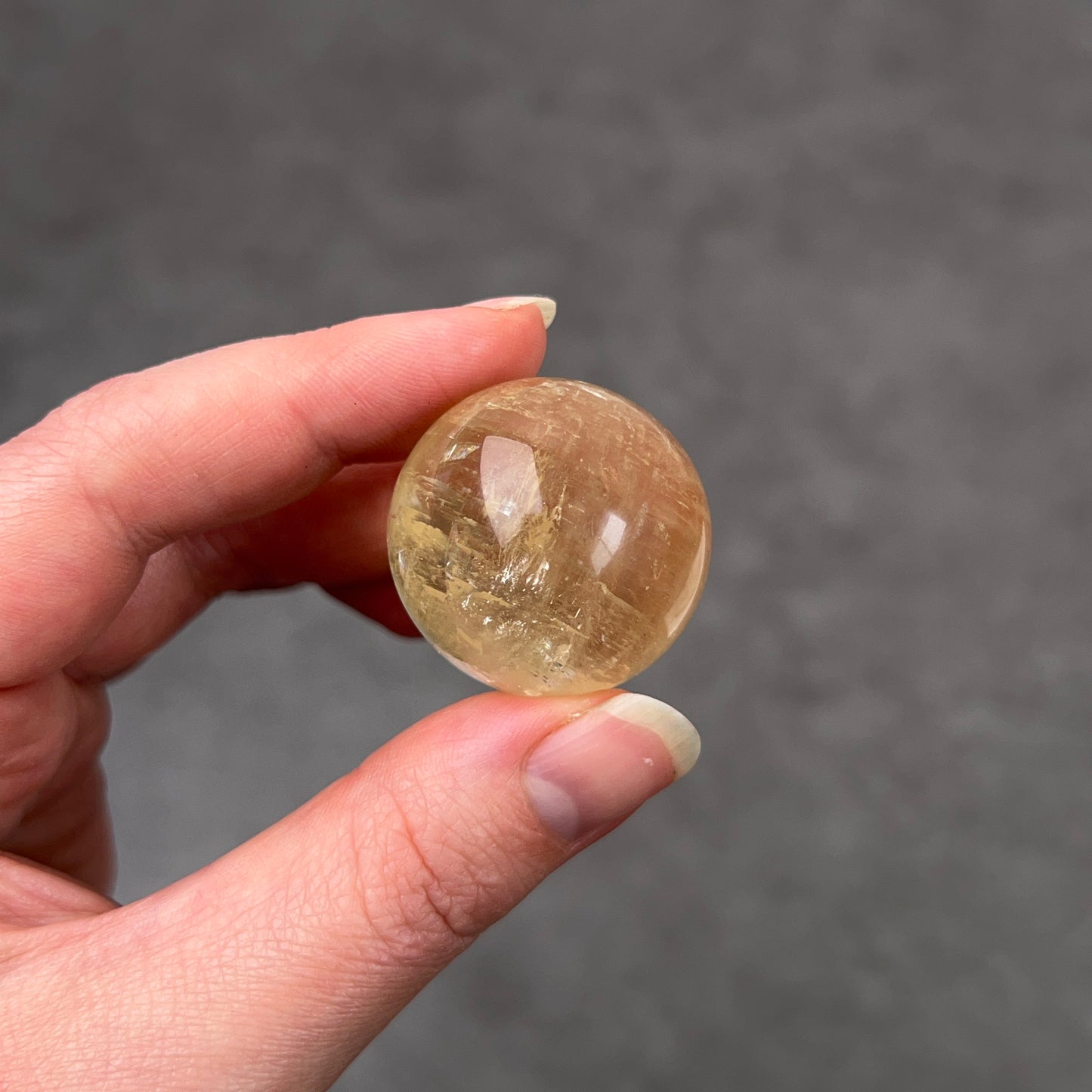 Honey Calcite Sphere | Golden Optical Calcite Crystal Sphere