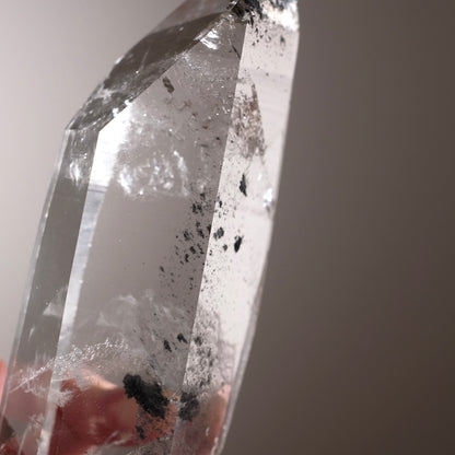 XL Black Phantom Lemurian Quartz Point | Black Lemurian Seed Crystal