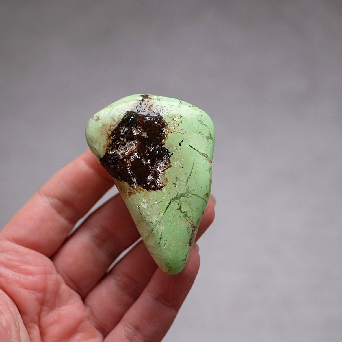 Lime Magnesite | Lemon Chrysoprase Crystal Freeform