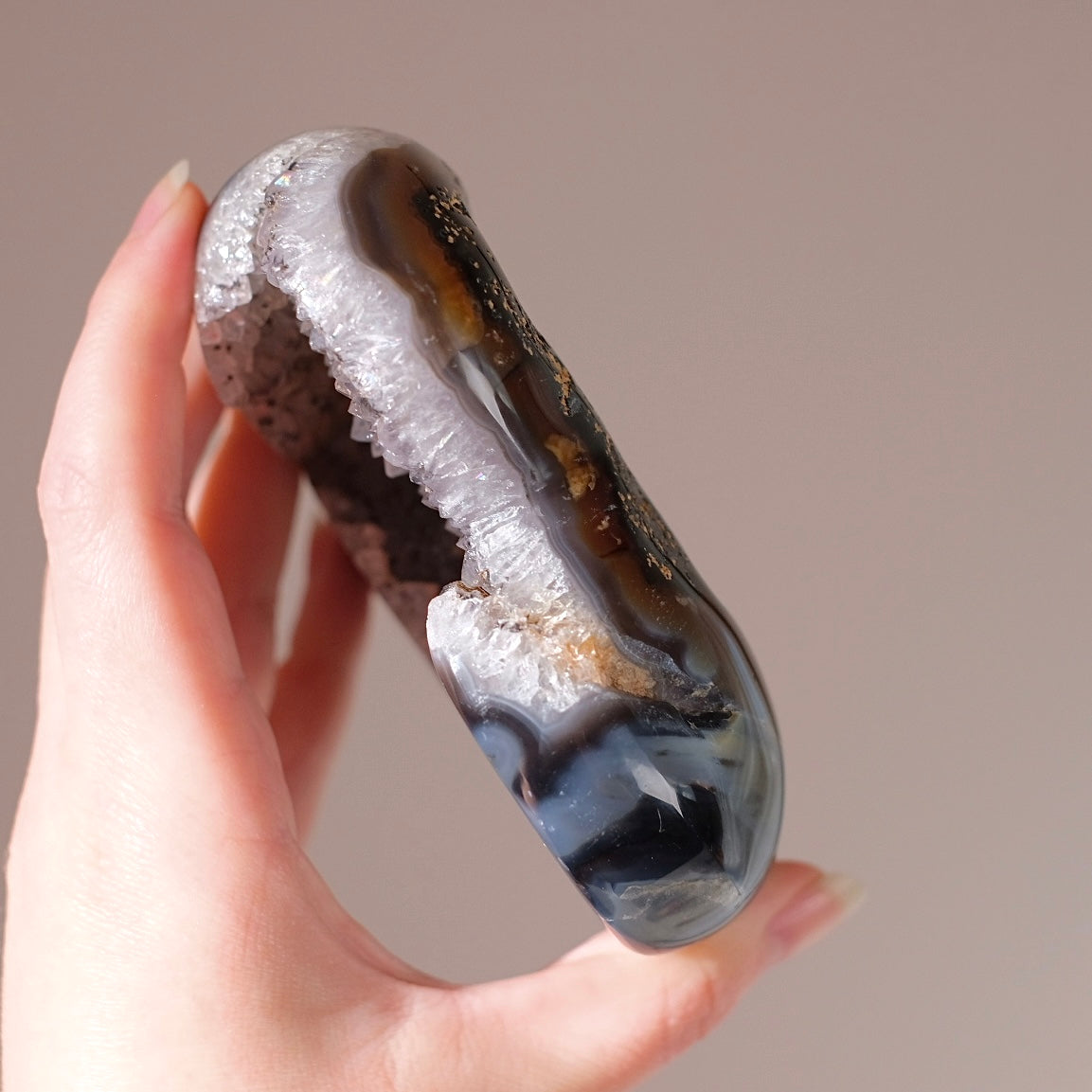 Druzy Agate Heart | Druzy Geode Crystal Heart | Agate Geode