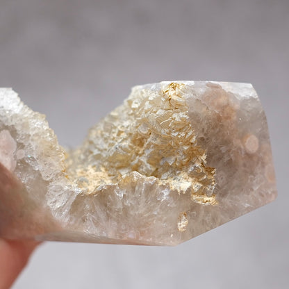 Green Quartz + Pink Amethyst Freeform | Prasiolite Flower Agate Crystal Display