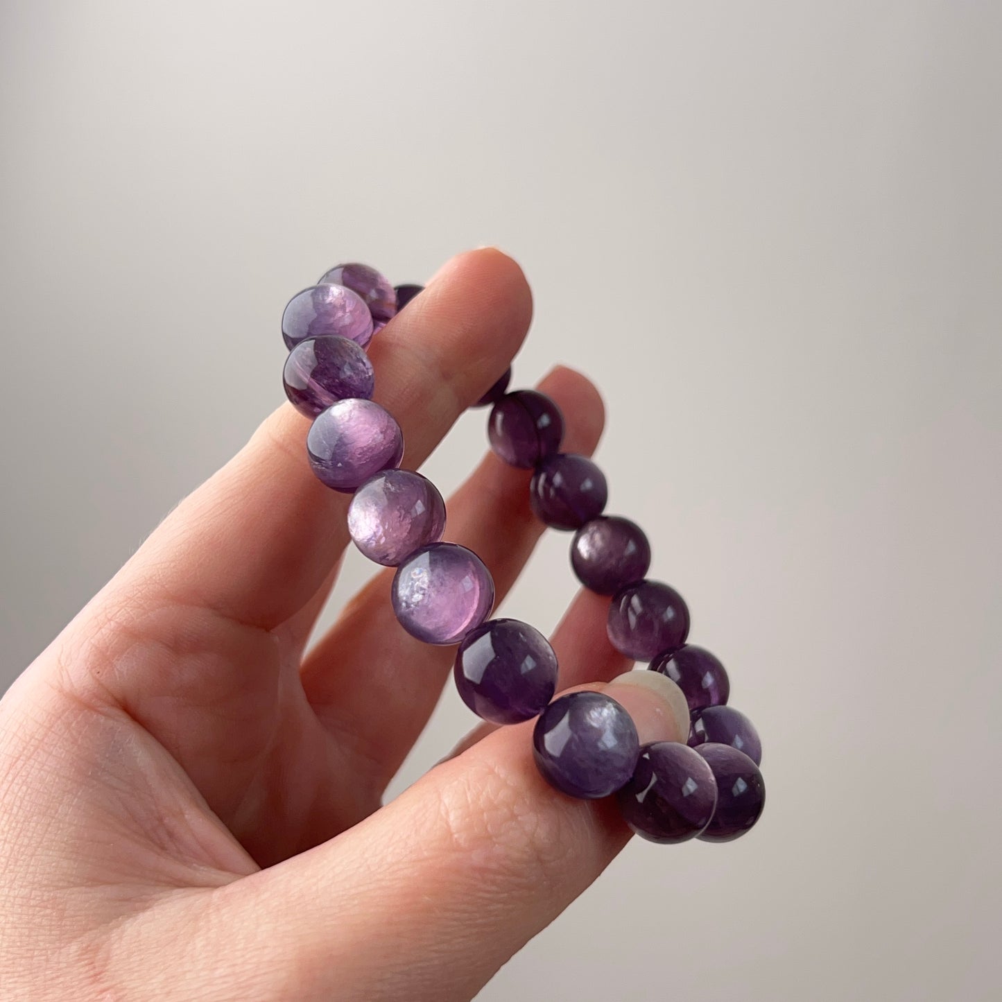 Gem Lepidolite Bracelet | High Quality Gem Lepidolite Stretch Bracelet