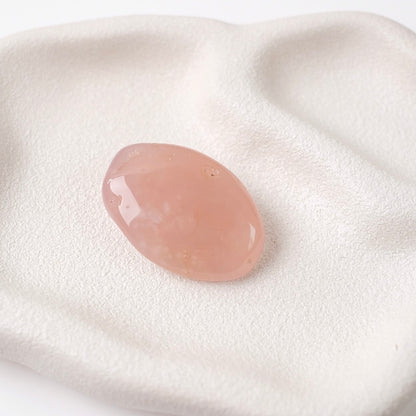 Pink Chalcedony Palm | Chalcedony Pocket Stone