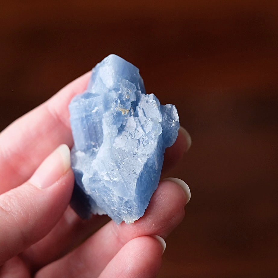 Blue Calcite Specimen | Raw Calcite Crystal Cluster