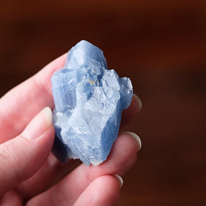 Blue Calcite Specimen | Raw Calcite Crystal Cluster