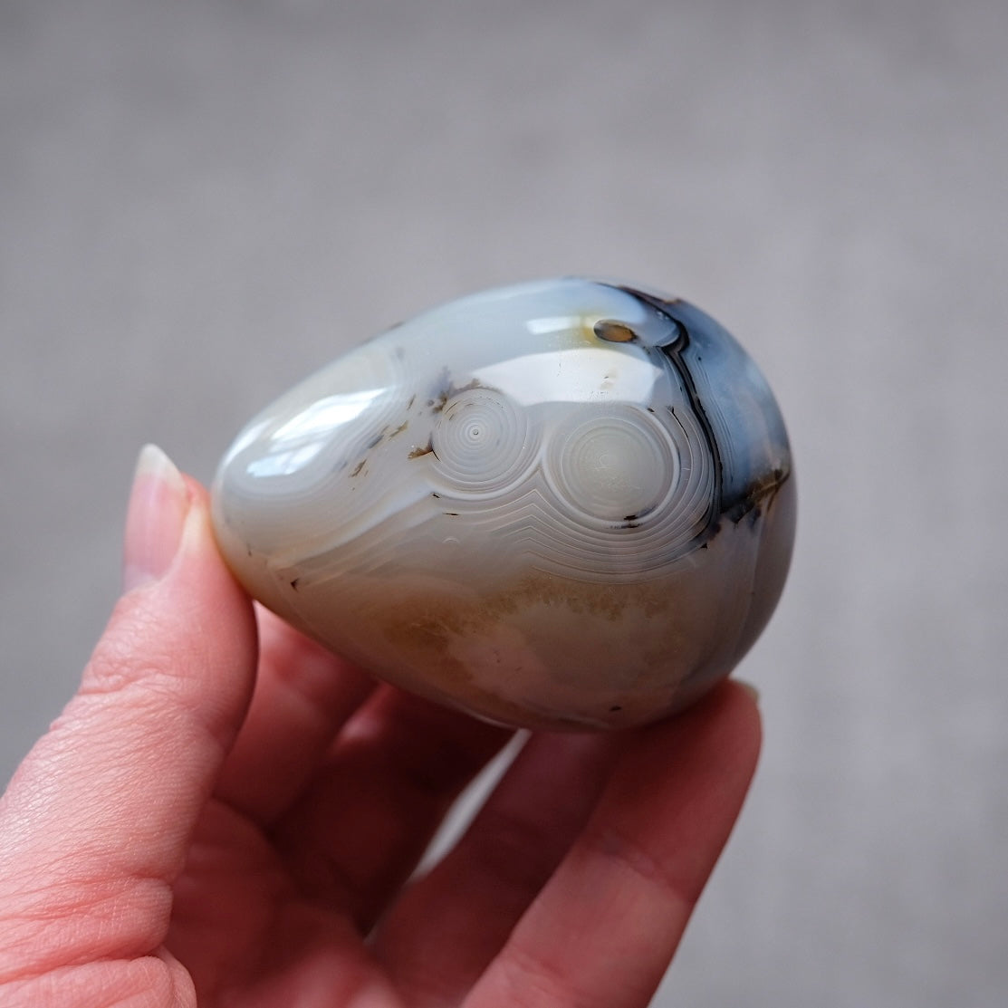 Agate Egg | Dendritic Agate Crystal Egg