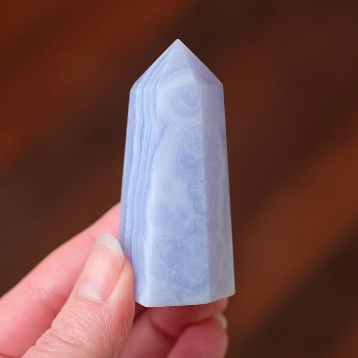 Blue Lace Agate Point | Blue Lace Agate Crystal Tower