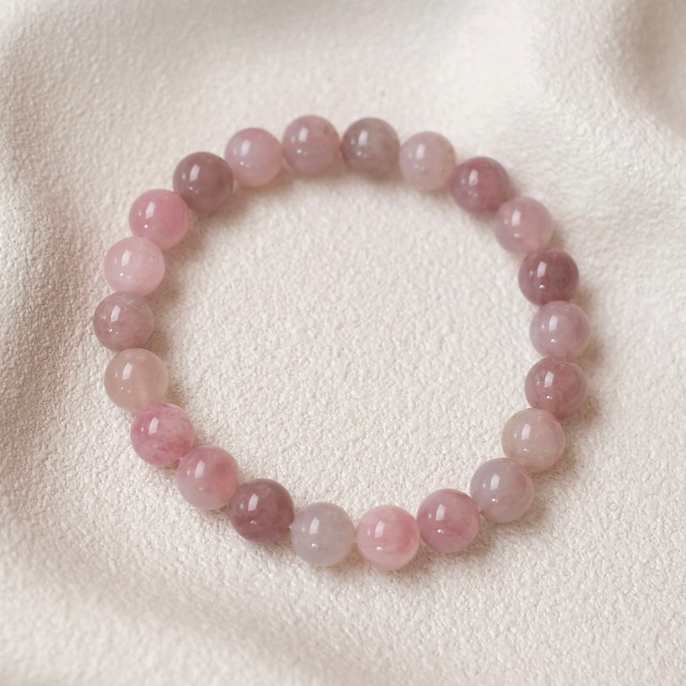 Lavender Rose Quartz Bracelet | Crystal Stretch Bracelet