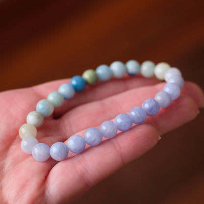 Hackmanite Bracelet | UV Reactive Crystal Stretch Bracelet