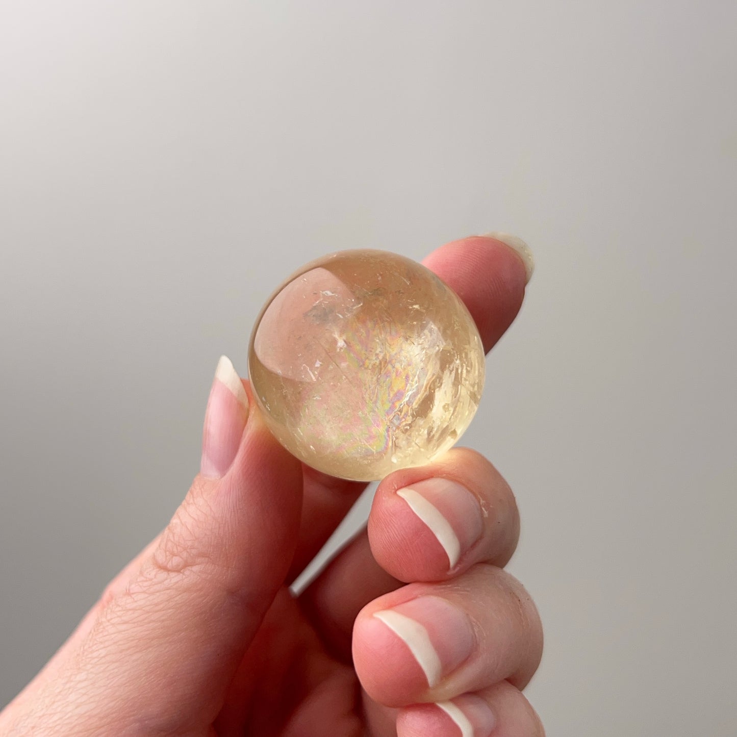 Honey Calcite Sphere | Golden Optical Calcite Crystal Sphere