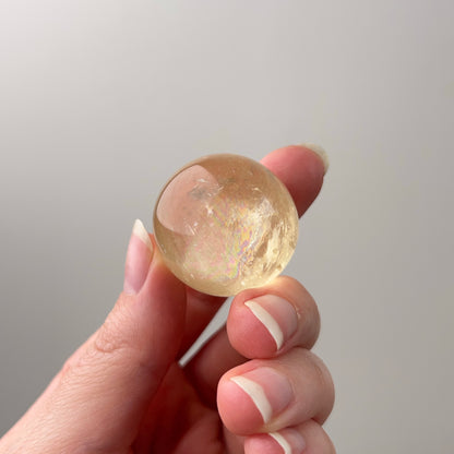 Honey Calcite Sphere | Golden Optical Calcite Crystal Sphere