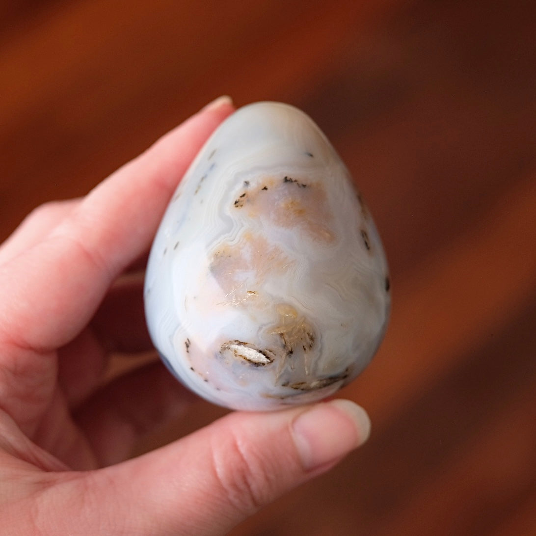 Agate Egg | Dendritic Agate Crystal Egg