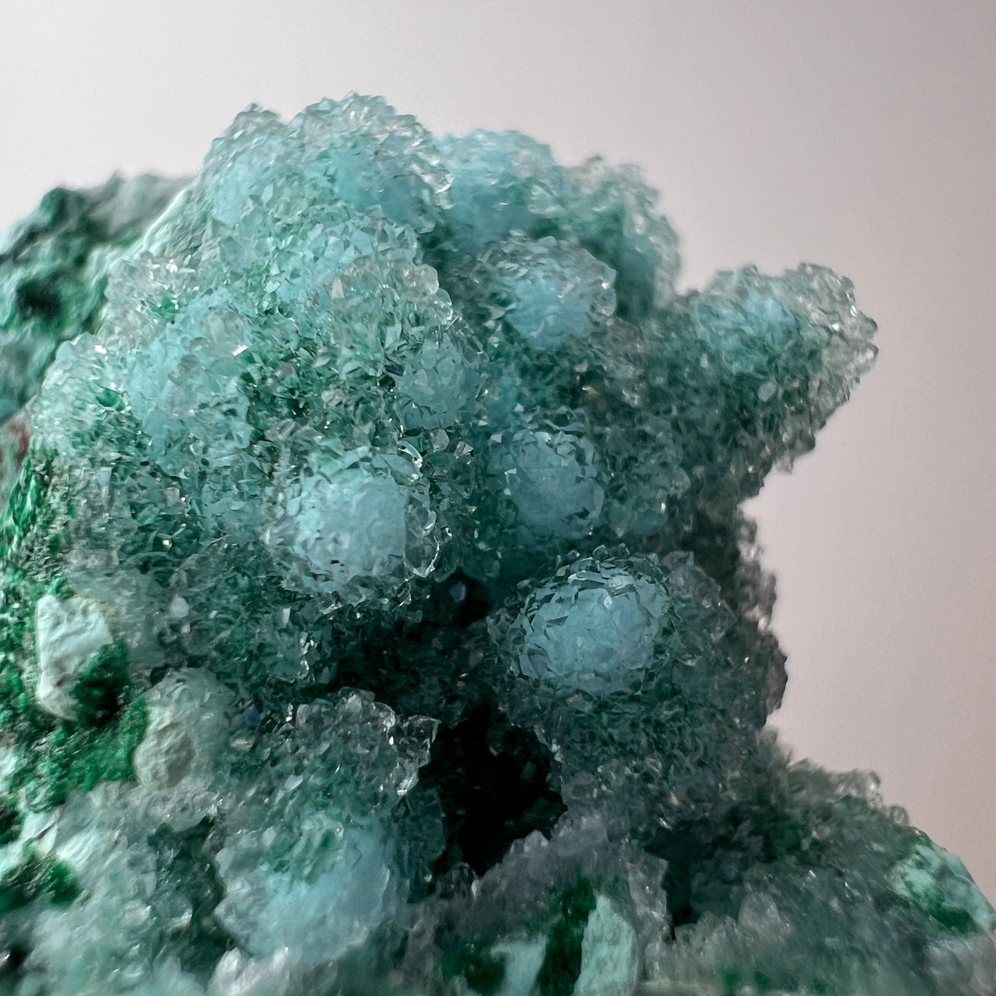Druzy Chrysocolla Specimen | Chrysocolla with Malachite