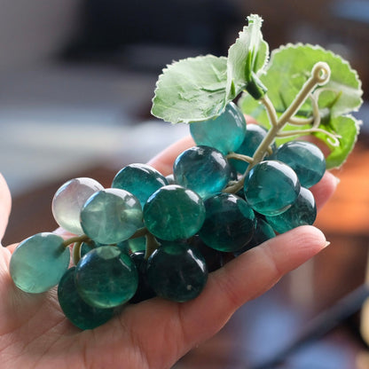 Fluorite Grape Bunch | Unique Artificial Crystal Grapes