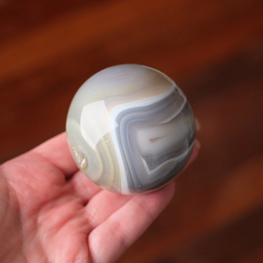 Banded Agate Sphere | Striped Agate Crystal Sphere