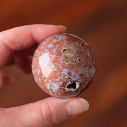 Ocean Jasper Sphere | Colourful Ocean Jasper Crystal Sphere