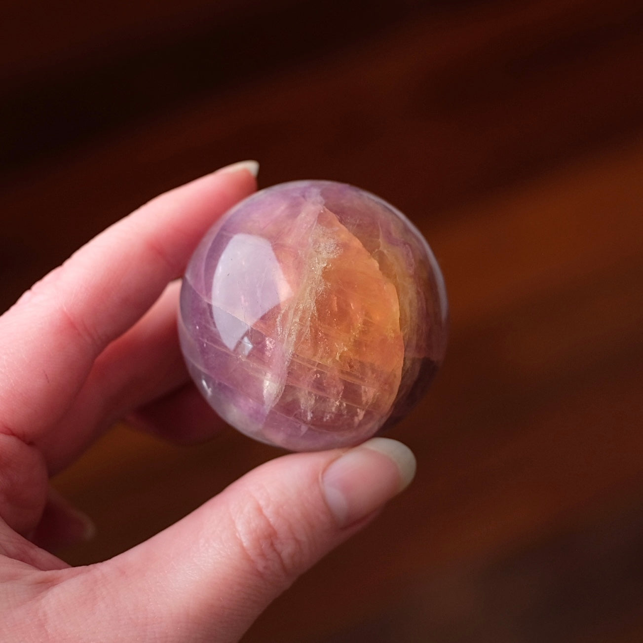 Rainbow Fluorite Sphere | Fluorite Crystal Sphere