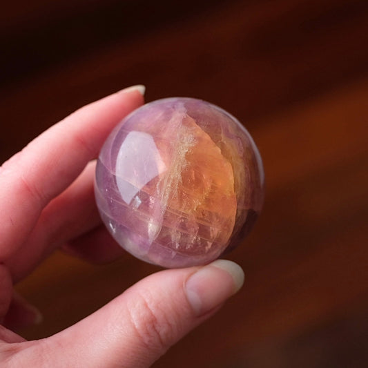 Rainbow Fluorite Sphere | Fluorite Crystal Sphere
