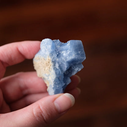 Blue Calcite Specimen | Raw Calcite Crystal Cluster