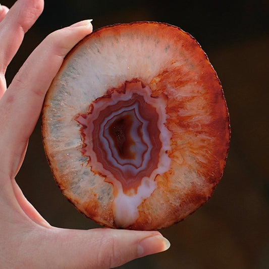 Carnelian Slab | Polished Carnelian Crystal Slice