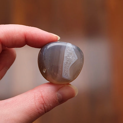 Agate Pocket Stone | Quartz + Agate Crystal Tumble