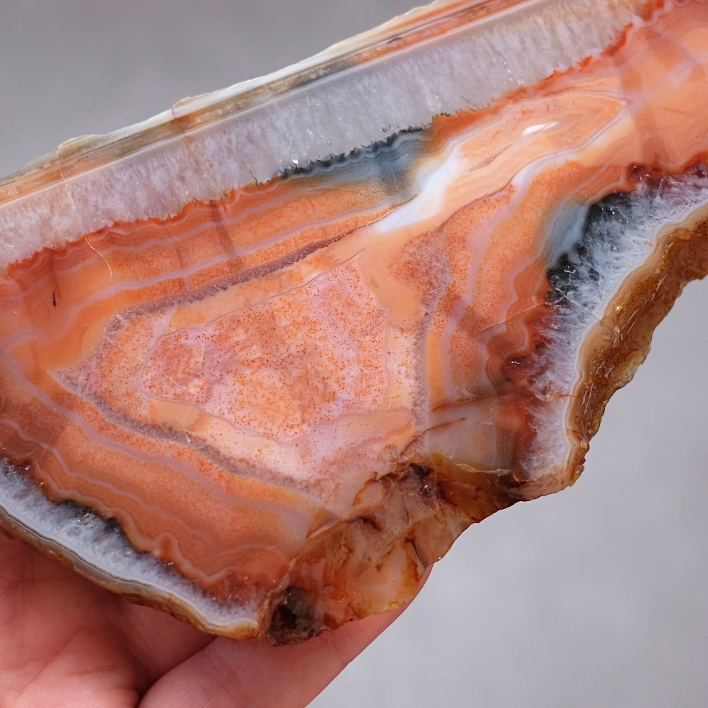 Carnelian Slab | Polished Carnelian Crystal Slice