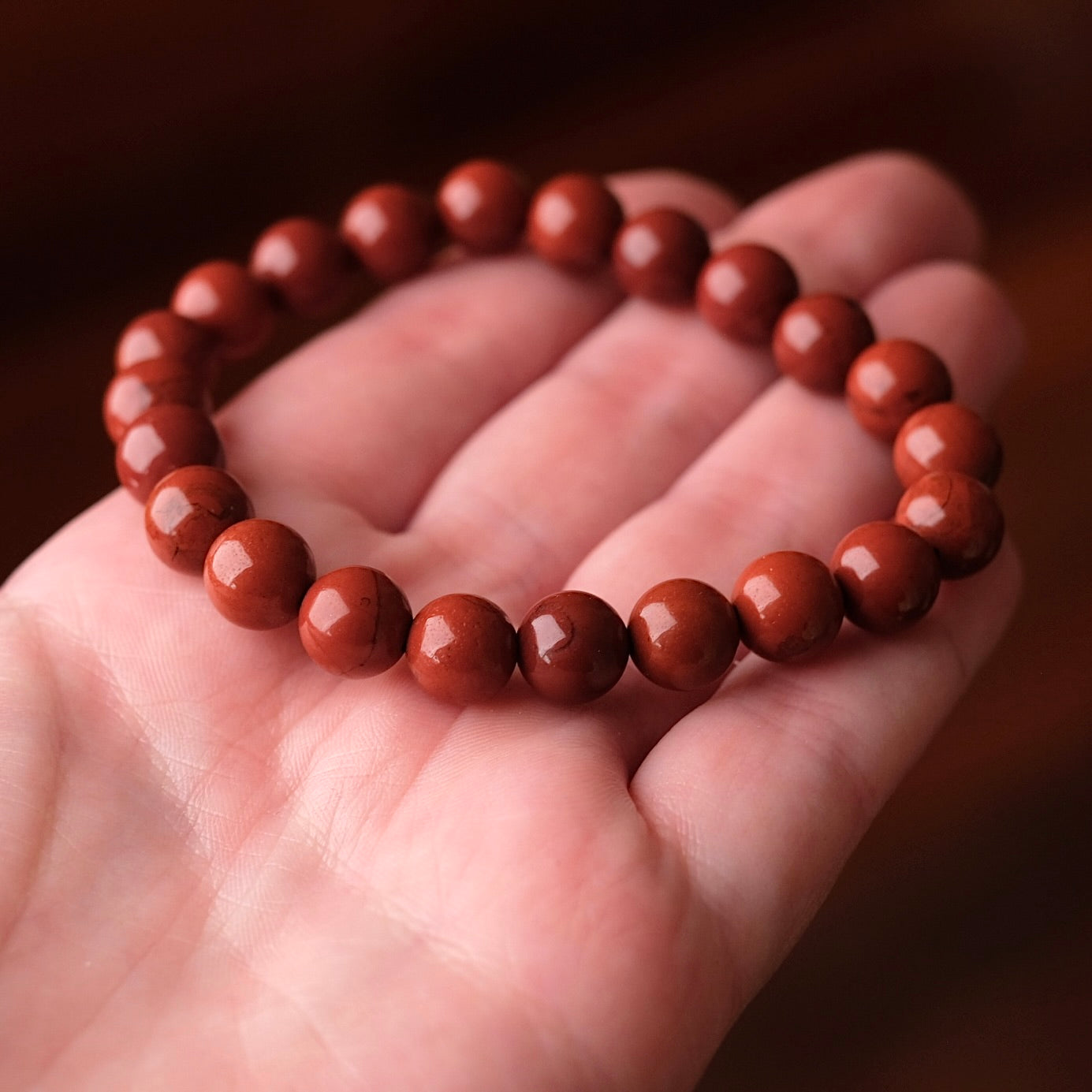 Red Jasper Bracelet | Crystal Stretch Bracelet